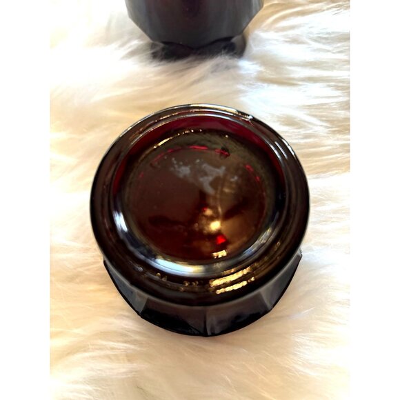 Georgian Ruby Red Juice Glass Tumblers set six 3" High Barware Holiday Christmas - Picture 6 of 6